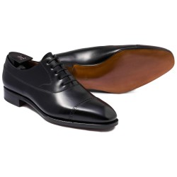 TLB Artista Black Punched Cap Toe Balmoral